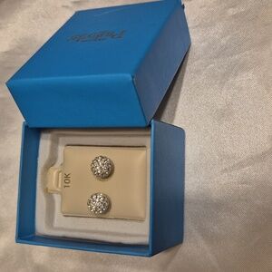 10k Crystal Ball Studs